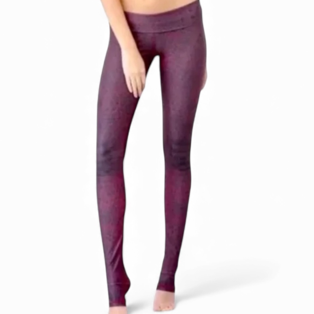 NIYAMA SOL Vintage Oxblood Leggings | Maroon Black | M